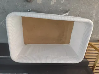 Minicuna con ruedas + colchón y almohada