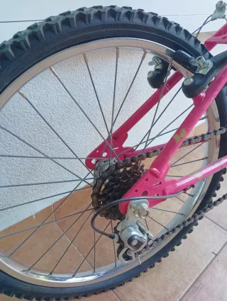 Bicicleta Infantil Rosa 10 Velocidades