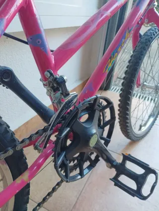 Bicicleta Infantil Rosa 10 Velocidades