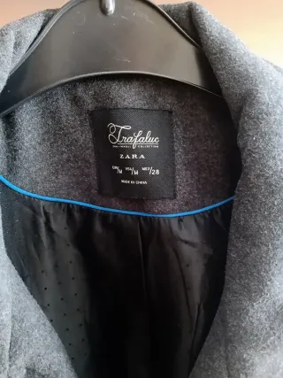 Cappotto Zara Donna Grigio Taglia M