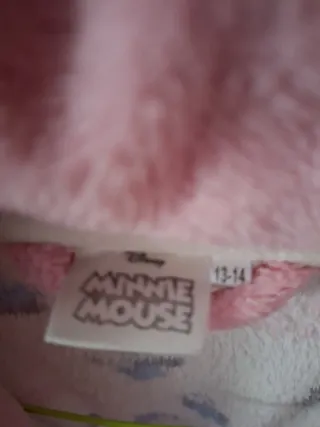 Bata de niña con estampado Minnie Mouse