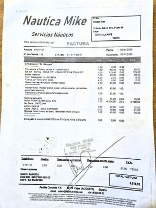 Barco RIO 450 con motor Tohatsu