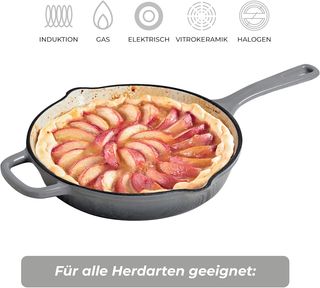 Sartén Hierro Fundido 24.5cm Beige/Gris