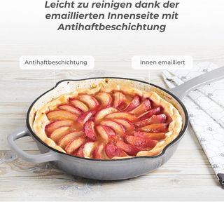 Sartén Hierro Fundido 24.5cm Beige/Gris