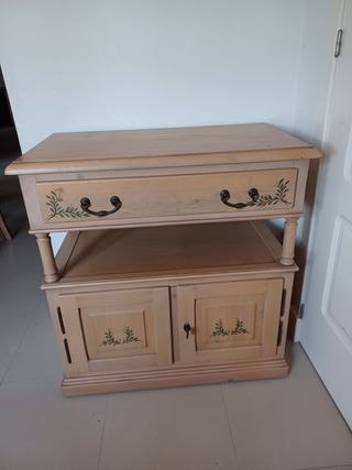 Conjunto rústico madera maciza