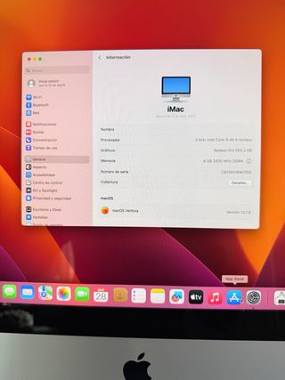 Imac 2017 i5 8GB RAM 1TB Disco Duro