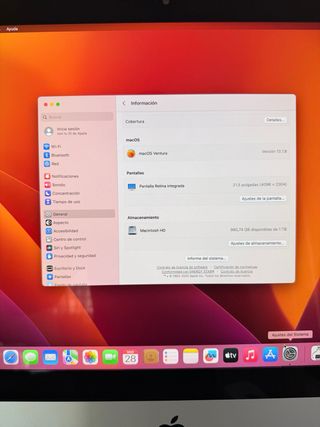 Imac 2017 i5 8GB RAM 1TB Disco Duro