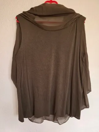 Blusa pañuelo viscosa y seda