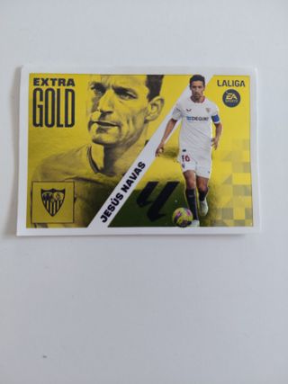 Cromo Fútbol Jesús Navas Extra Gold La Liga