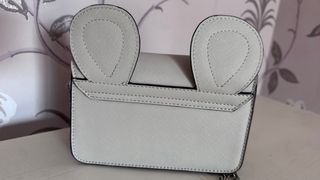 Bolso bandolera ratón blanco y rosa