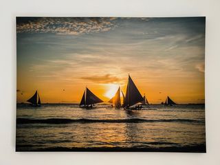 Cuadro Fotografía Mar Atardecer Velero