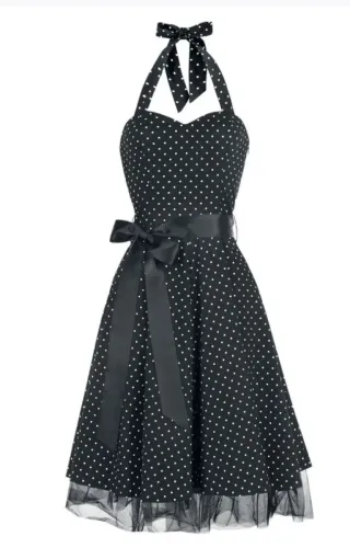 Vestido de topos estilo pin-up