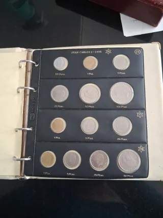 Álbum Monedas Españolas Juan Carlos I . 1975-1985