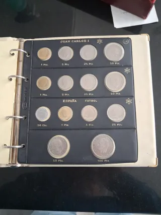 Álbum Monedas Españolas Juan Carlos I . 1975-1985