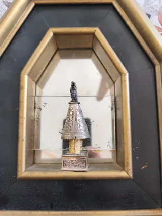 Figura Virgen del Pilar de plata de Ley