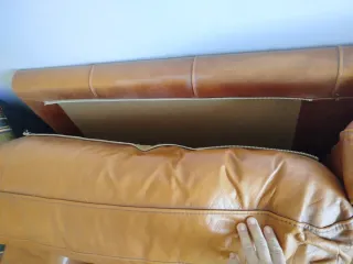 Sofá 2 plazas estilo cuero