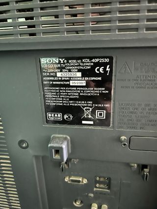 Sony Bravia KDL40P2530 TV