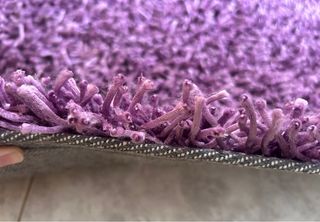 2 Alfombras Moradas Pelo Largo