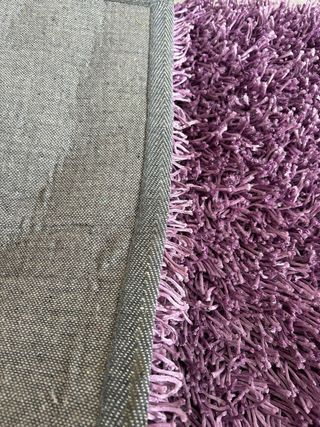2 Alfombras Moradas Pelo Largo