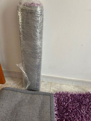2 Alfombras Moradas Pelo Largo