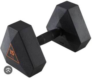 Par Mancuernas 15 kg Hexagonales