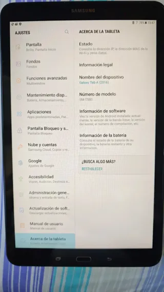 Samsung Galaxy Tab A - Negro