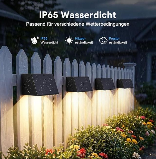 Luz Solar LED Exterior Jardín Pared