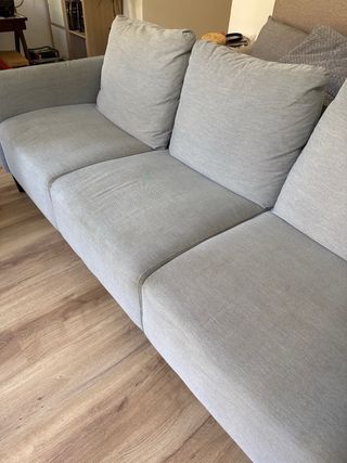 Sofá 3 plazas Ikea Angersby gris claro