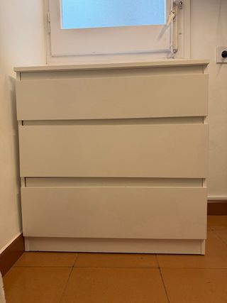 Cajonera MALM Ikea Blanca
