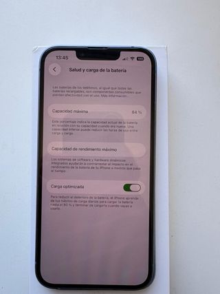 iPhone 14 128 GB 84% Batería
