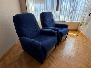 Poltrone relax reclinabili blu