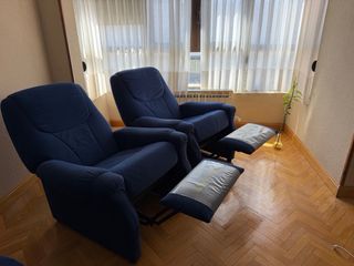 Poltrone relax reclinabili blu