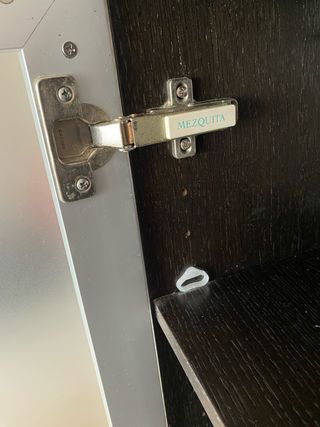 Mueble de baño madera y cristal