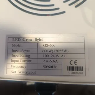 Luz LED Cultivo 600W