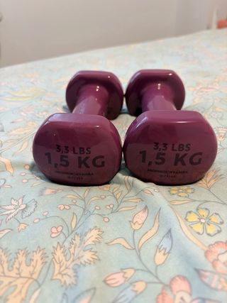 Mancuernas 1.5 kg (3.3 lbs) Morado
