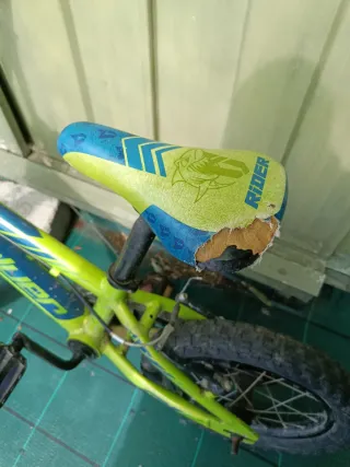 Bicicleta infantil RIDER verde