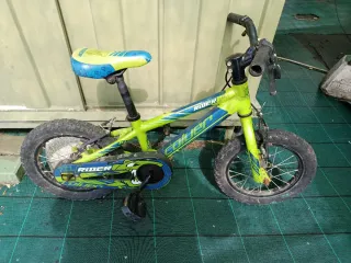 Bicicleta infantil RIDER verde