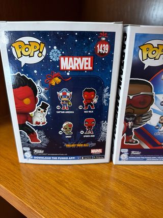 Pack 2 Funko Pop Capitán América Falcon y Red Hulk