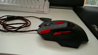 Ratón Gaming Negro y Rojo