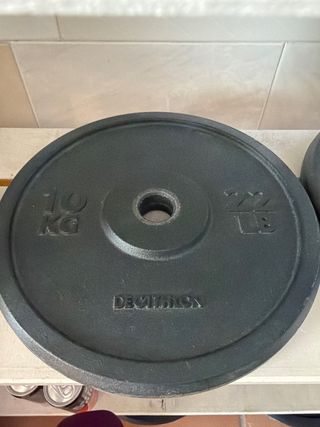 2 Disco de pesa 10 kg Decathlon