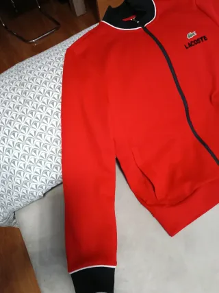 Sudadera Roja Lacoste Chica