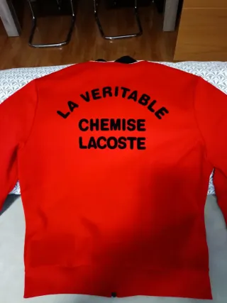 Sudadera Roja Lacoste Chica