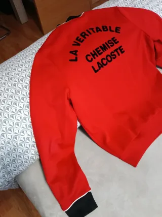 Sudadera Roja Lacoste Chica