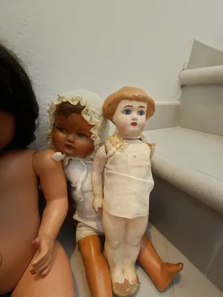 Antica collezione di bambole vintage