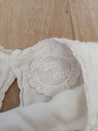 Vestido blanco niña encaje verano