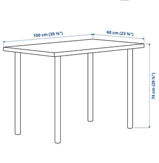 Mesa de escritorio gris metálica