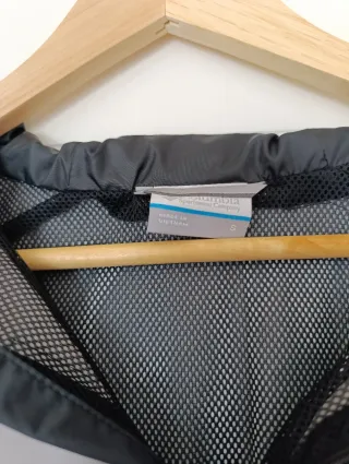 Chubasquero Columbia gris y verde