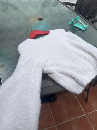 PULL&BEAR Sudadera Blanca Talla S