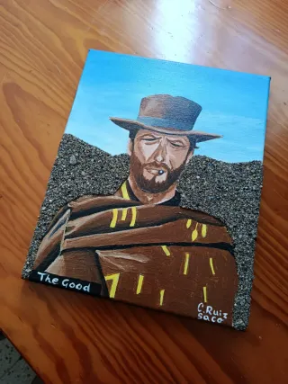 Pintura de Clint Eastwood