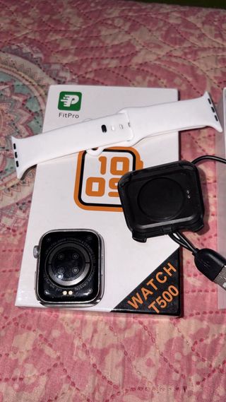 Reloj Inteligente FitPro T500 Negro y Blanco